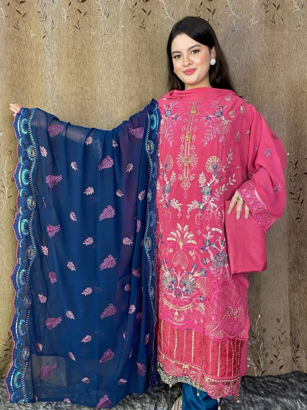 Stylz - Unstitched Three Piece Code# M B 903
