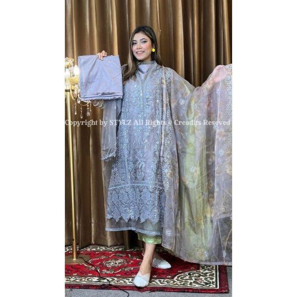 Stylz - Unstitched Three Piece Code# RUB 367