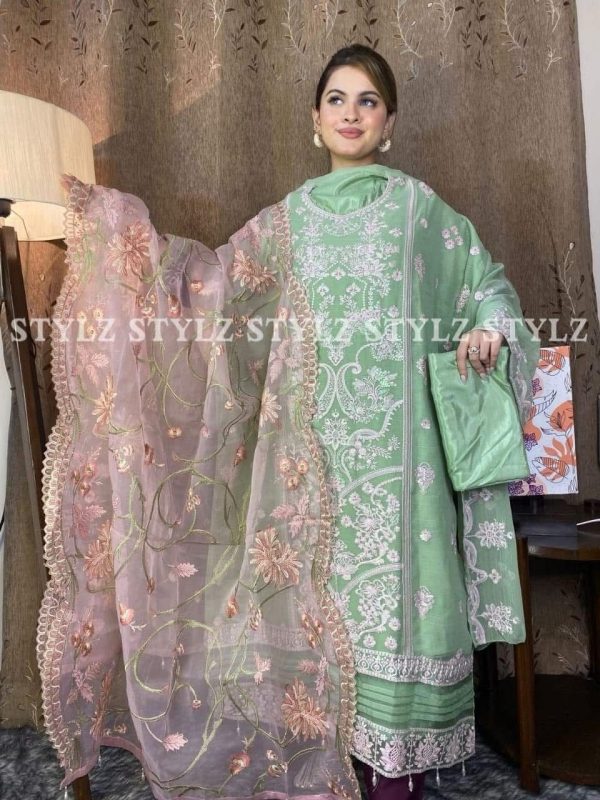 Stylz - Unstitched Three Piece Code# RUB 406